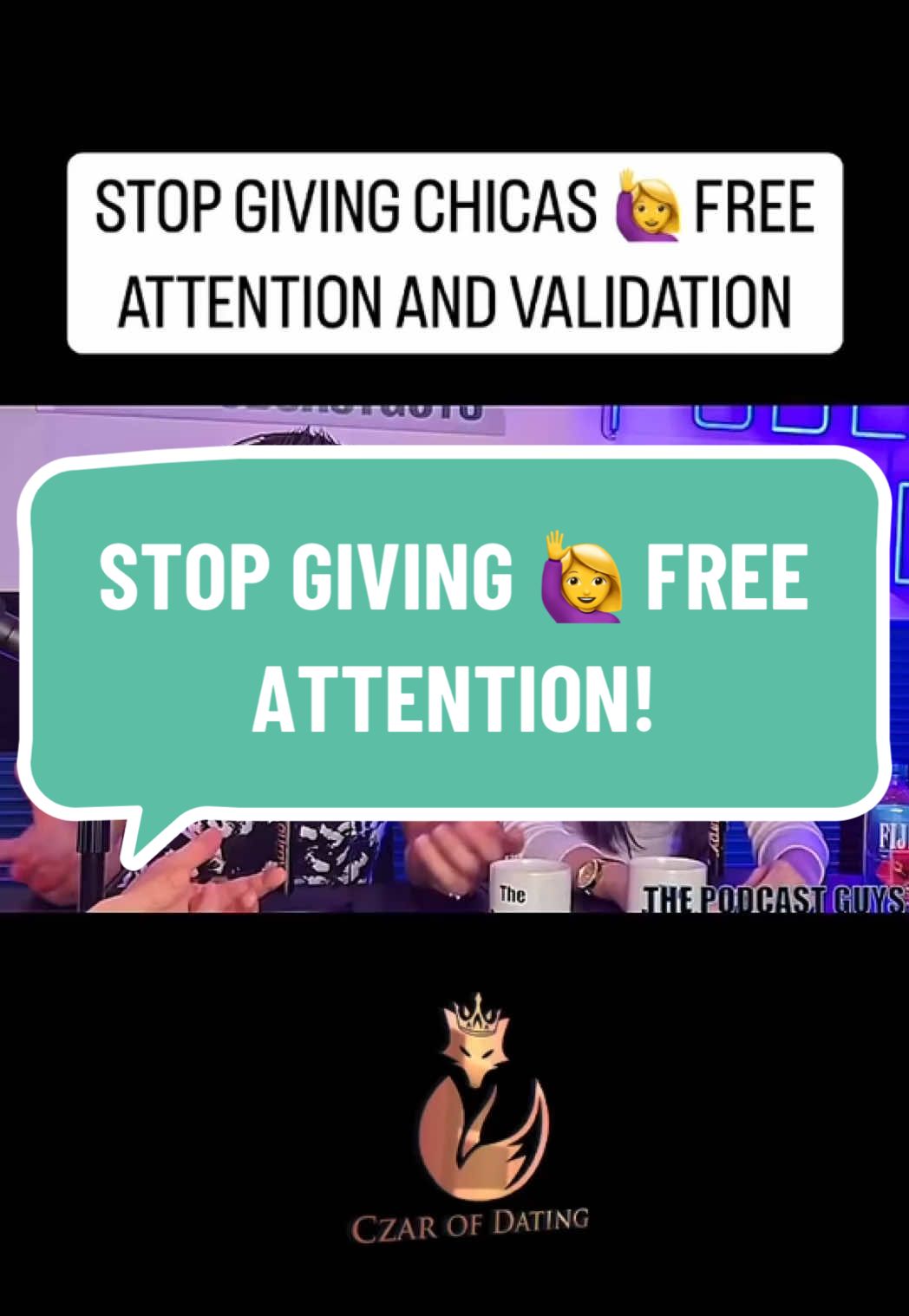 Stop giving chicas free attention and validation! The SIMPING has to come to an end already...