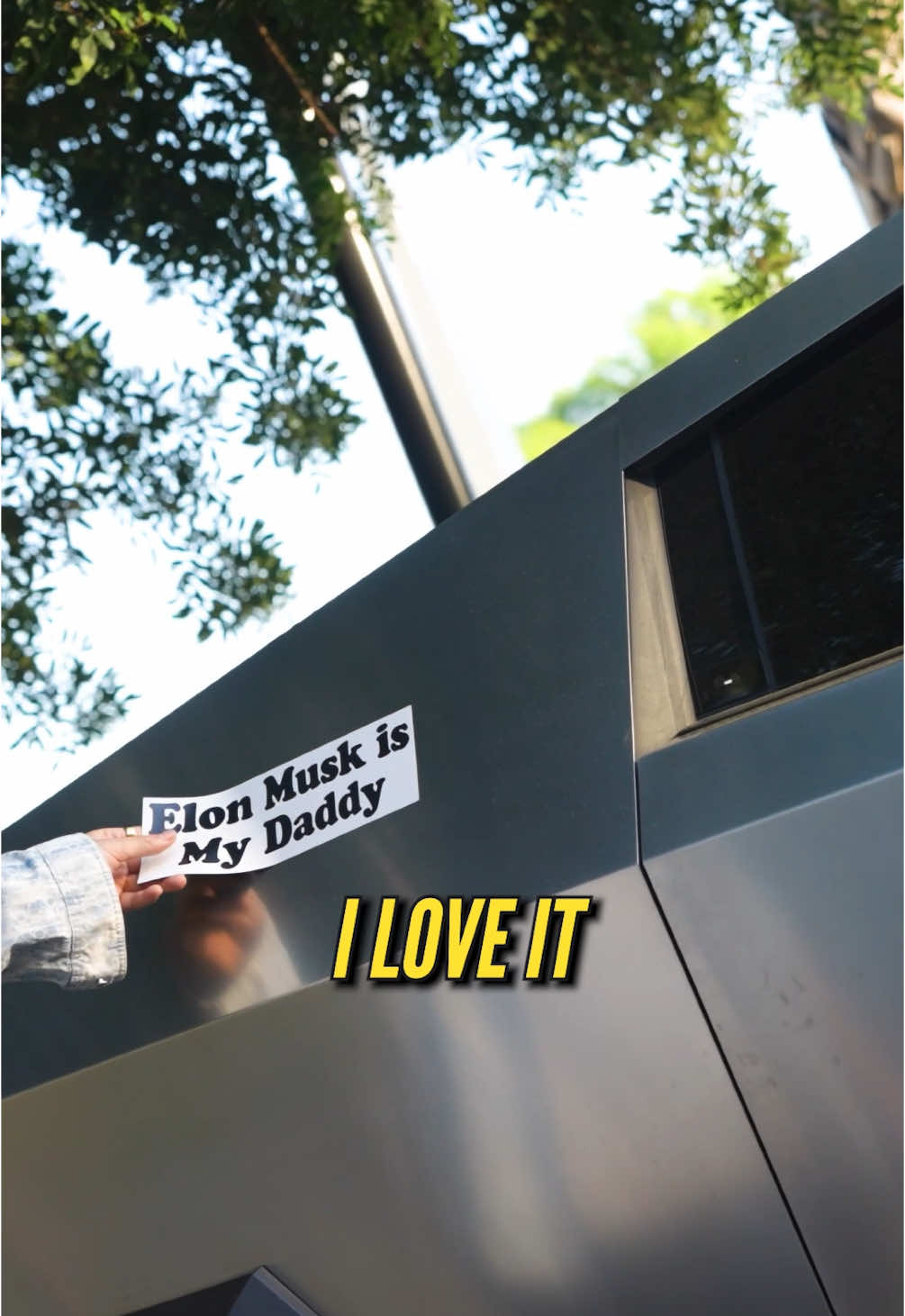 Elon Musk bumper sticker prank 😂