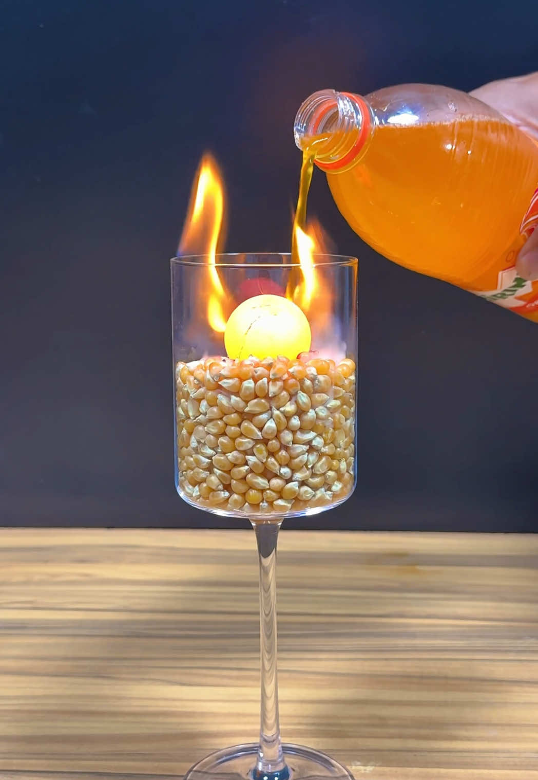 1000°C Red Hot Metal Ball VS Popcorn + Mirinda #rhcb #experiment #asmr #asmrsounds #oddlysatisfying #uktiktok #scienceexperiments #usa_tiktok #fyp 