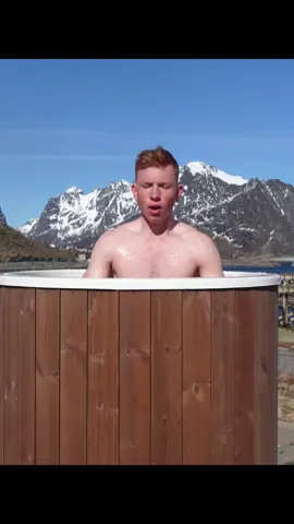 Sauna time ginger good vibes #relax #mindset #chill #meditation #icebath #coldplunge #lofoten #scenic #mountains #inspiration 