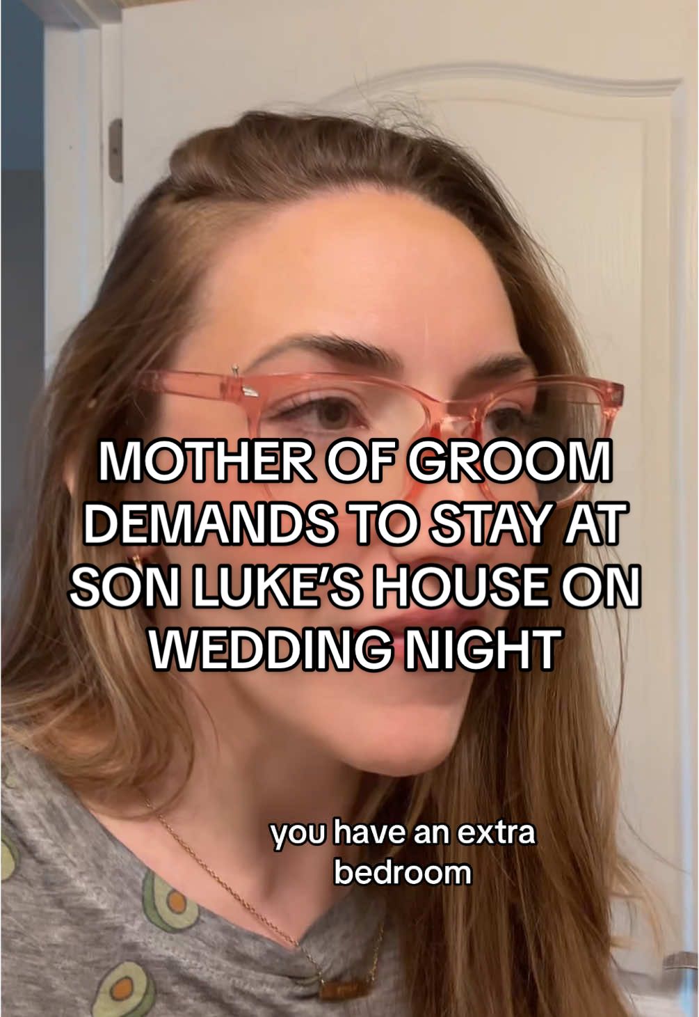 Mother of Groom demands to stay at son Luke’s house on wedding night. 👀 *this is currently the only part there are no other parts to the story. #bride #bridetobe #bridal #engaged #funnyskits #dramaskits #contentwriter #familyskits #storyteller #wedding #weddingplanner #weddingcontent #weddingtiktok #weddingday #weddingdress #weddingtok #bridetok #brideandgroom #weddingvibes #weddingplanning #weddingcontentcreator 