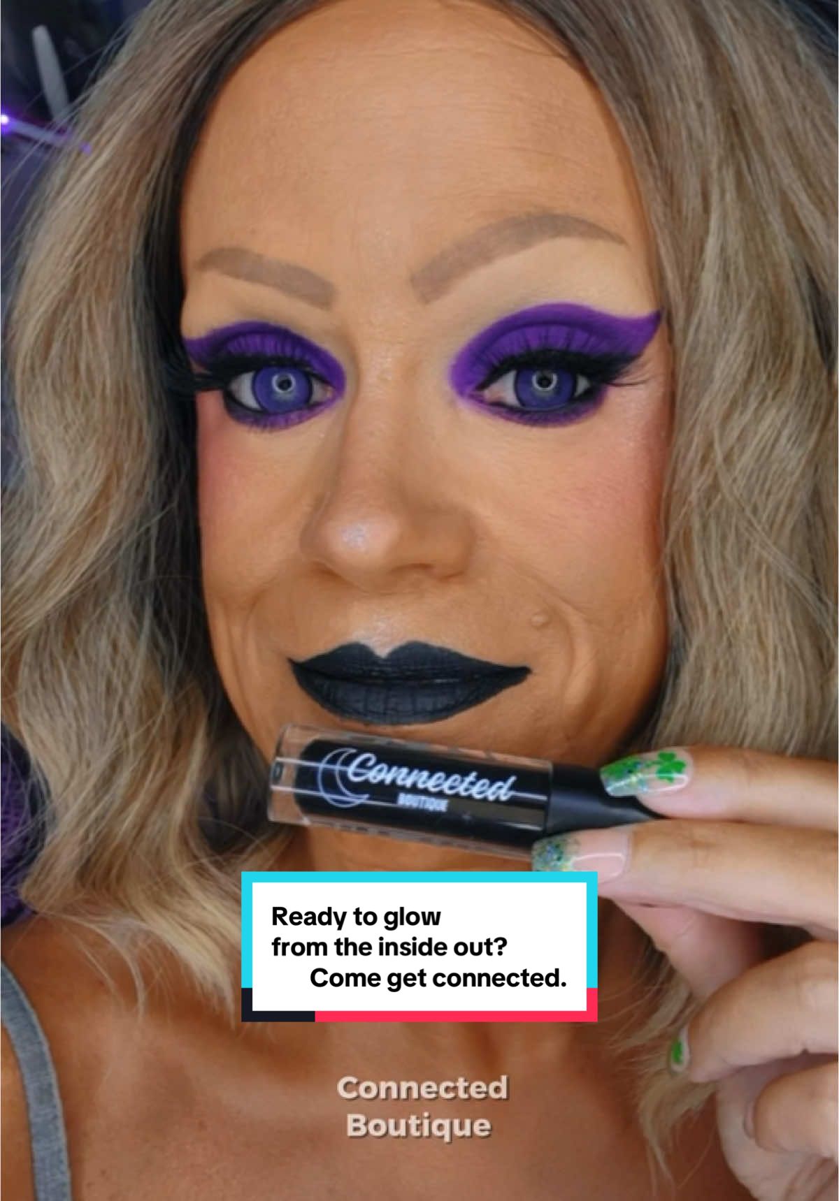 Ready to glow from the inside out? Come get connected. Featuring @💜Judie🦋 😍#supportsmallbusiness #connectedboutique #makeup #makeupartist #makeupyouneed #beauty #lips #lipstick #eyeshadow #beautybrand #indiebrand 