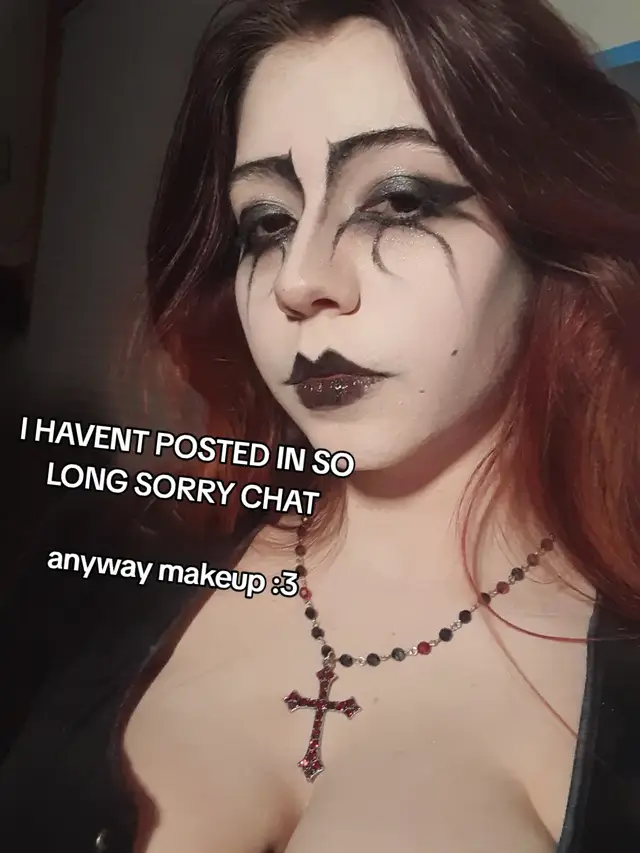 uh anyway yeah I got a cat and then it was like my birthday so thas cool :3 also I redyed my hair and it's lowkey not right for jay any more so. but I have other ones I'm working on! Oki I'm rambling but I'll post art n makeup stuff more than cosplay for a bit prolly  #wlw #makeup #alt #alternative #goth #gothic 