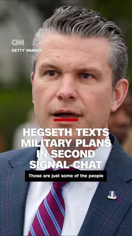 Defense Secretary Pete Hegseth shared sensitive information about US military plans on the Houthis in Yemen in a second Signal group chat. This one was on his personal phone and included his wife, lawyer and brother, three people familiar with the chat told CNN. In response, the defense secretary denied any leak of classified information. CNN's Natasha Bertrand reports. #cnn #news