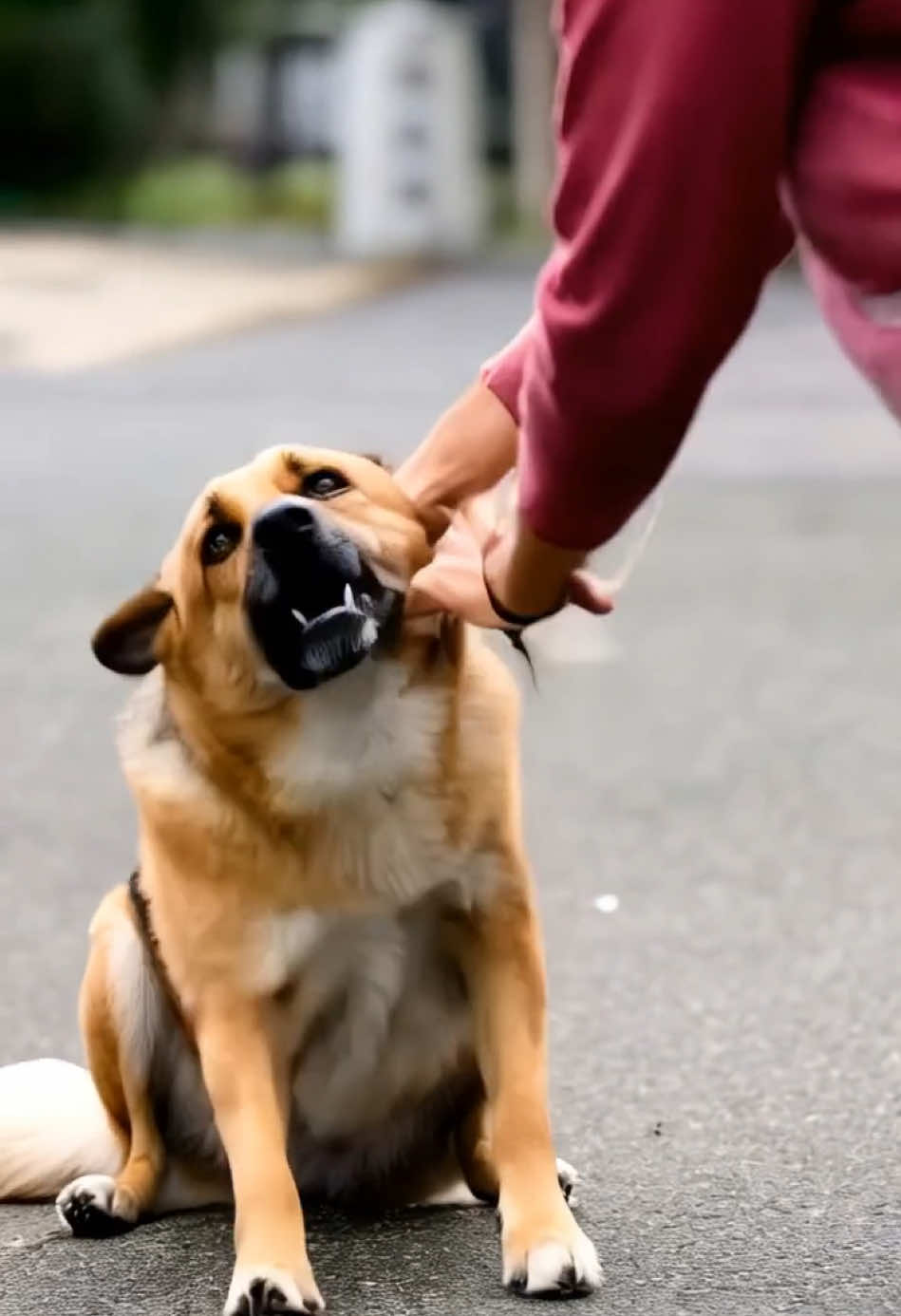 Why did this person attack this dog? #sad  #dog  #saddog  #verysad  #ai  #animals 