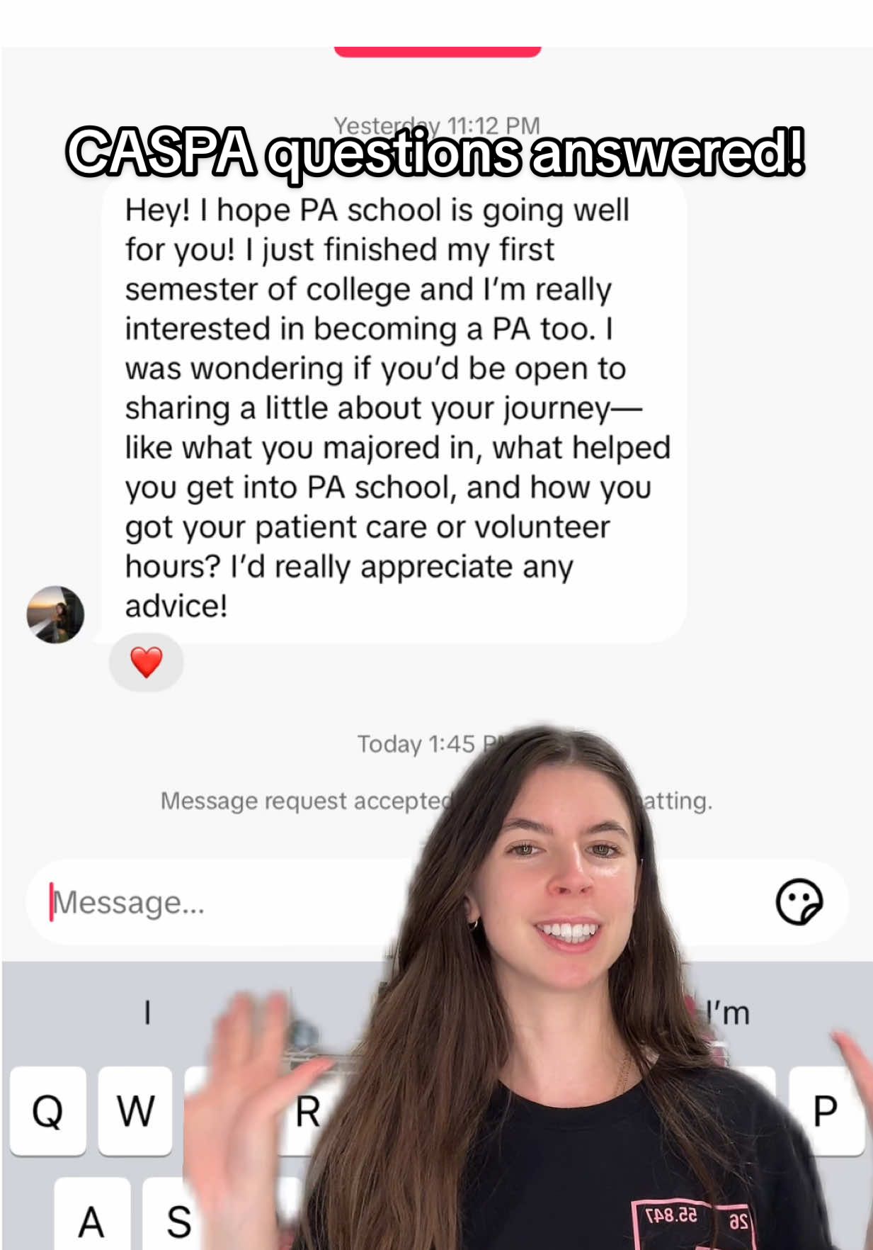 send me your CASPA questions!!! always happy to share and help! :) #greenscreen #caspa #prepa #physicianassistant #paschool #paschooljourney #physicianassistant #pastudent #premed #medstudent 