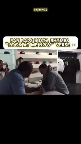 Fan raps #bustarhymes verse from “look at me now “ 😮‍💨🔥💪🏽
