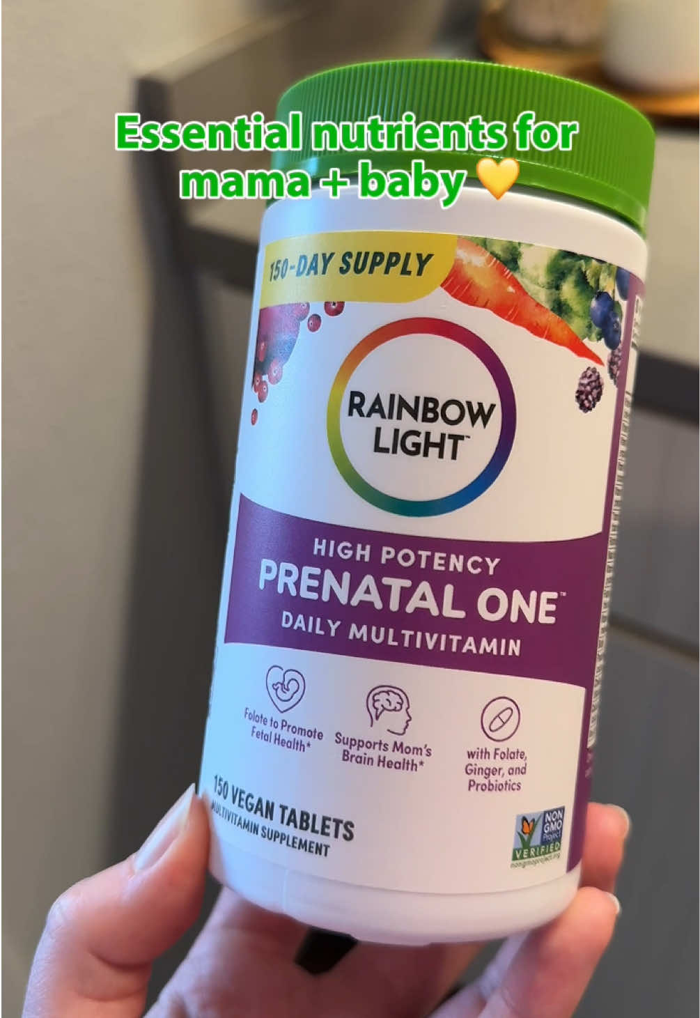 When you’re planning for the future, it starts with how you nourish yourself now 💚 Rainbow Light Prenatal One delivers essential nutrients like folate, iron & vitamin D—all in one easy vegan tablet a day 🌱✨ #prenatal #pregnant #vitamin #rainbowlight †These statements have not been evaluated by the Food and Drug Administration. This product is not intended to diagnose, treat, cure, or prevent any disease.