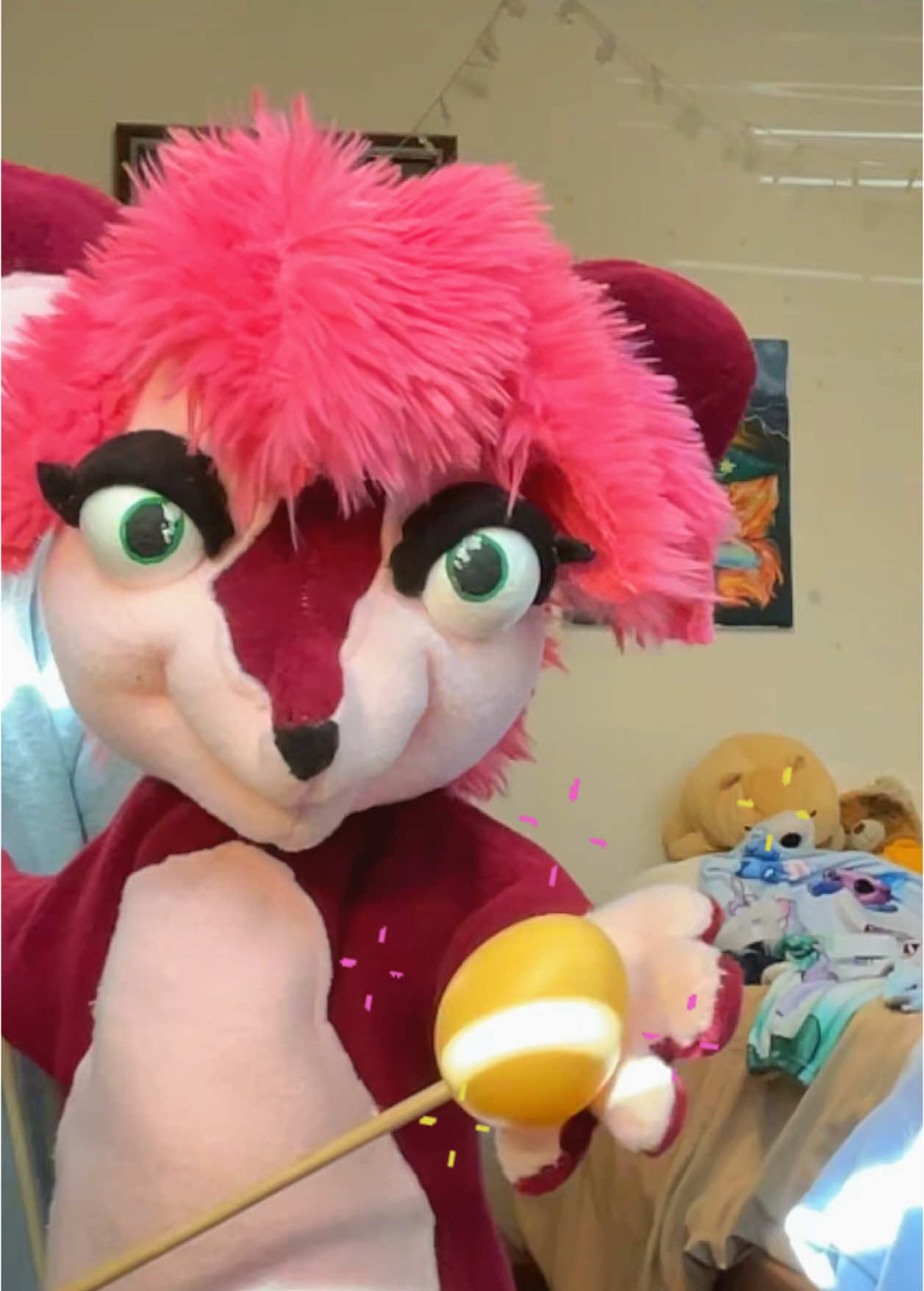 Hey y’all it’s been a while! Meet my new puppet friend, Rambutan! She is a creature I like to call a “Bunyix” which is also the same critter species as Marzipan. Speaking of Marzipan, I am planning on making another puppet of him to match this one! What do you guys think about his new buddy Rambutan? I am hoping to create little episodes with her and Marzipan in the near future! Stay tuned!  #fyp #foryoupage #puppetsoftiktok #puppetry #jimhenson #jimhensoncompany #handmadecraft #handmadepuppet #puppetfabrication #costumedesign #puppets 