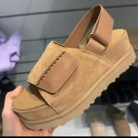High Heel (6-8cm) Sandals Open Toe Rubber Ankle-Straps Buckle Platform Suede #Sandal #6To8cm #opentoe #Footwear #foryou #foryoupage #fyp #fyppppppppppppppppppppppp 
