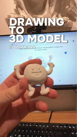 Turn any drawing into a 3D model in seconds using AI #3dprint #3dprinting #artificalintelligence #chatgpt #3dmodelling