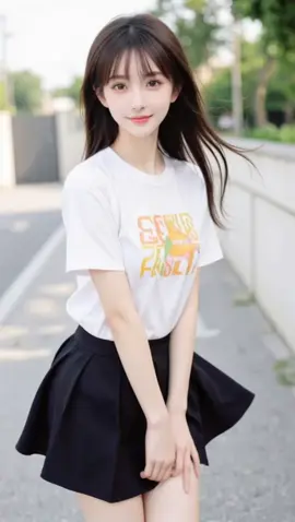 おはよ❤️#ai美少女 #ミニスカ #可愛い #jk 