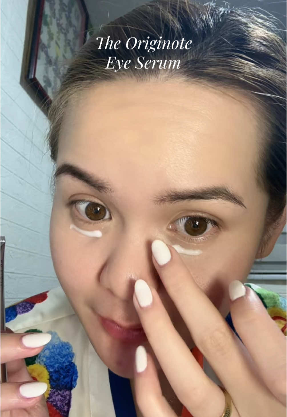 Perfect eye serum for dark under eyes 👀 #theoriginote #eyeserum #fyp #foryoupage 