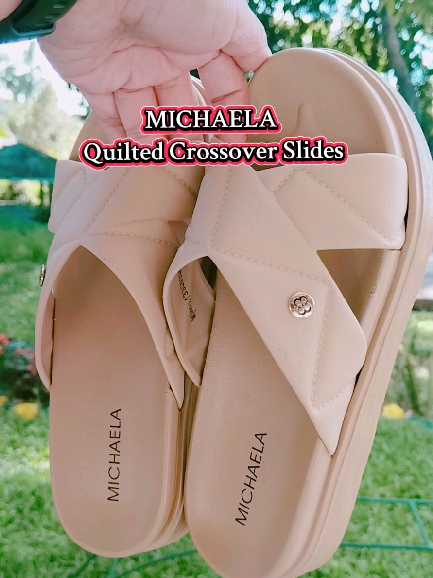 MICHAELA Quilted Crossover Slides #footwear #sandals #slides #michaelaph 
