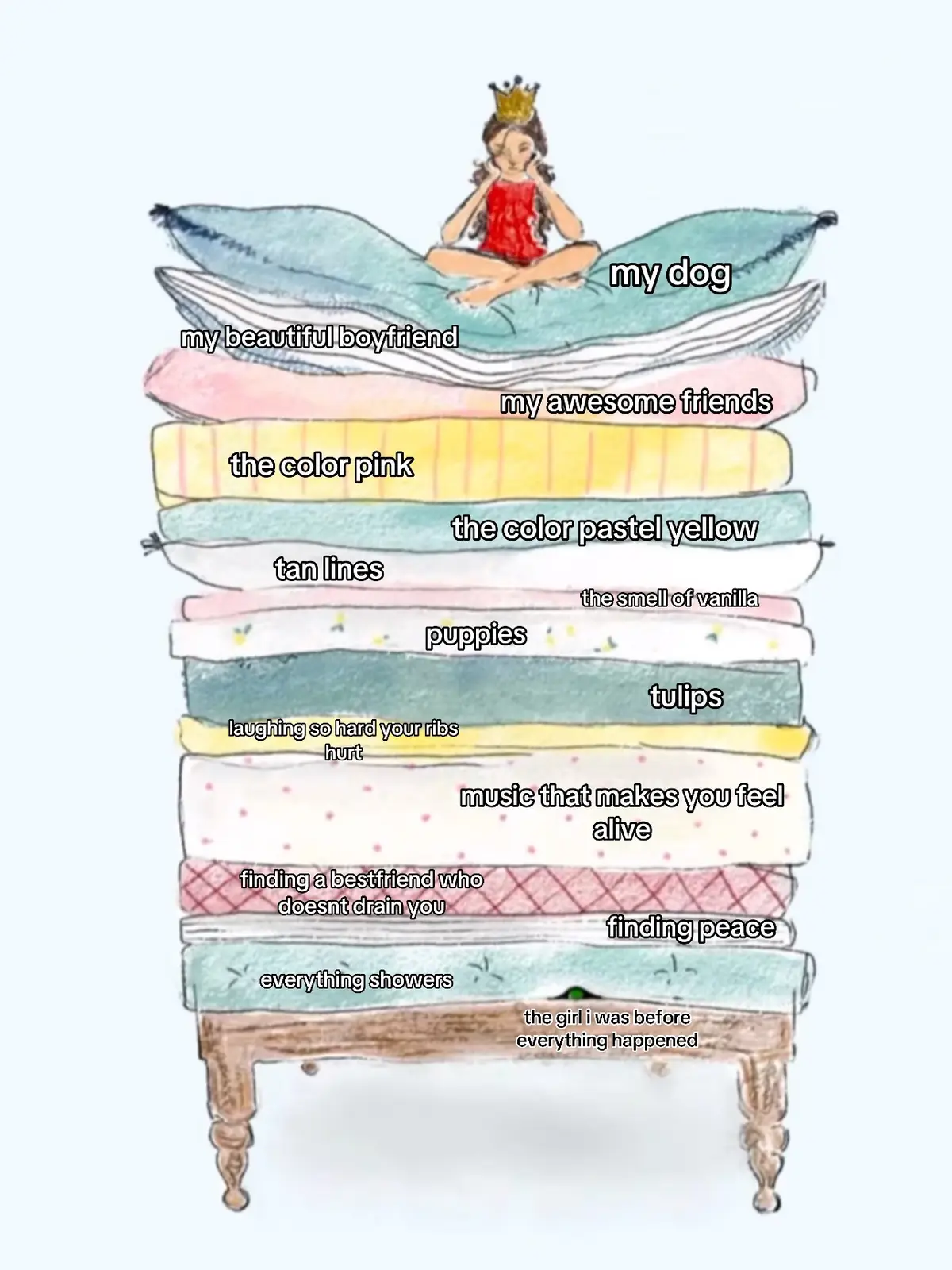 i used to love this story when i was little #princessandthepea #princess 