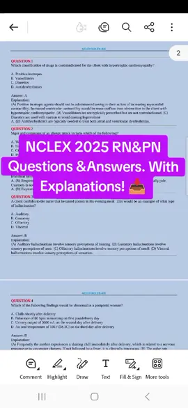 With explanations 🥰 #foryoupage #viral_video #fyp #america #autralia #canadatiktok #nclexprep #nursing #nclexsolutions 