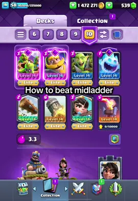 How to beat midladder with classic logbait #clashroyale #clashroyaltips #midladder #midladdermenace #megaknight #firecracker #logbait #goblinbarrel 
