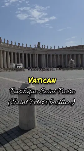 Le VATICAN : La Magnifique Basilique Saint Pierre 🇮🇹 #vaticano #italy #pope  #basilicasanpietro #travel #vatican #basilica #voyage #basilique #italie #pourtoi #pape  #vaticancity 