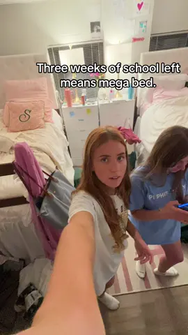 #college #megabed #friends #roomates #sororityrecruitment #dorm 