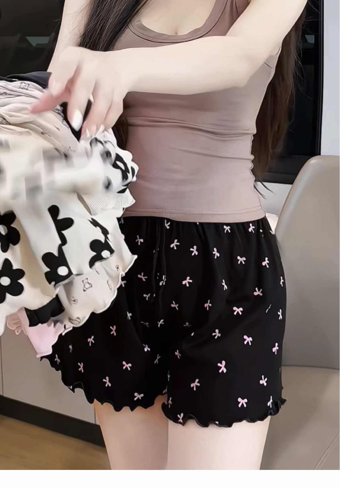 Quần đùi cotton, quần ngủ nữ chất cotton #quanduinu #xuhuong #thoitrangnu #reviewquanao #donguxinh 