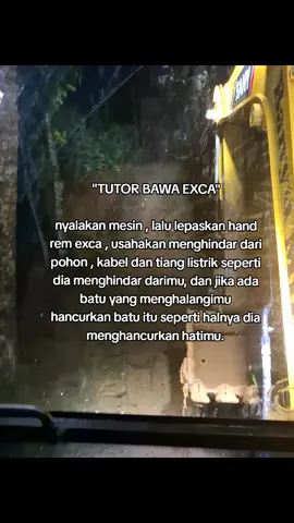 sedikit tips😶#abibyu⚡ #excavator #sad #vibes #operator_excavator #kuli #excavator #sany #cinematic #katakata #masukberandamu #foryou 