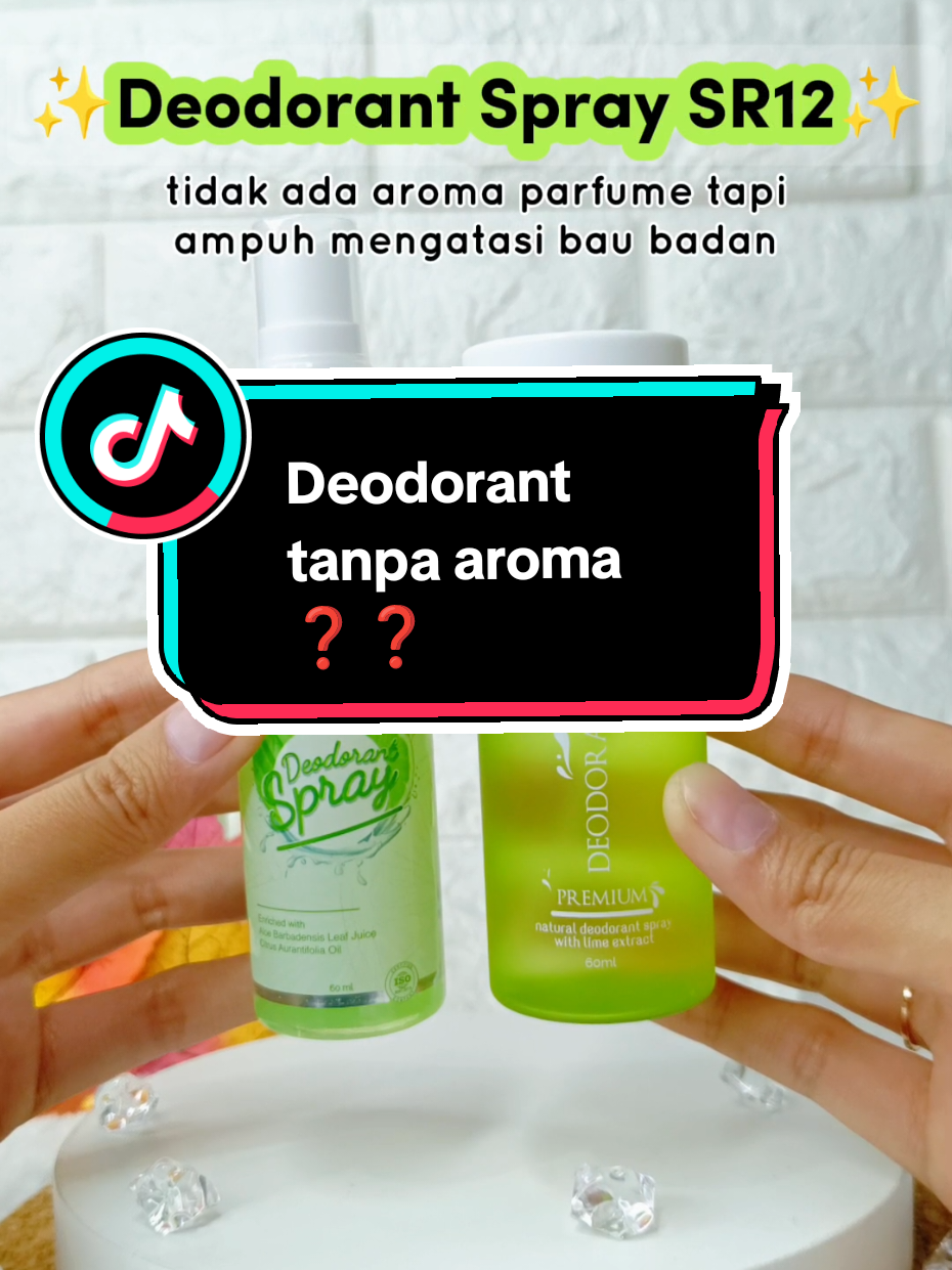 Deodorant spray SR12 tanpa ada parfum atau aroma tapi dia sudah bisa menahan bau badan seharian ✨ #ketiakhitam #deodorantspray #baubadan #baubadantaksedap #ketiakbasah #deodorant #fyp #ketiakbasah #sr12herbalskincare 