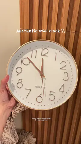 Wall clock na super aesthetic and minimalist 🤎 #wallclock #homedecor #aestheticwallclock #homefinds 