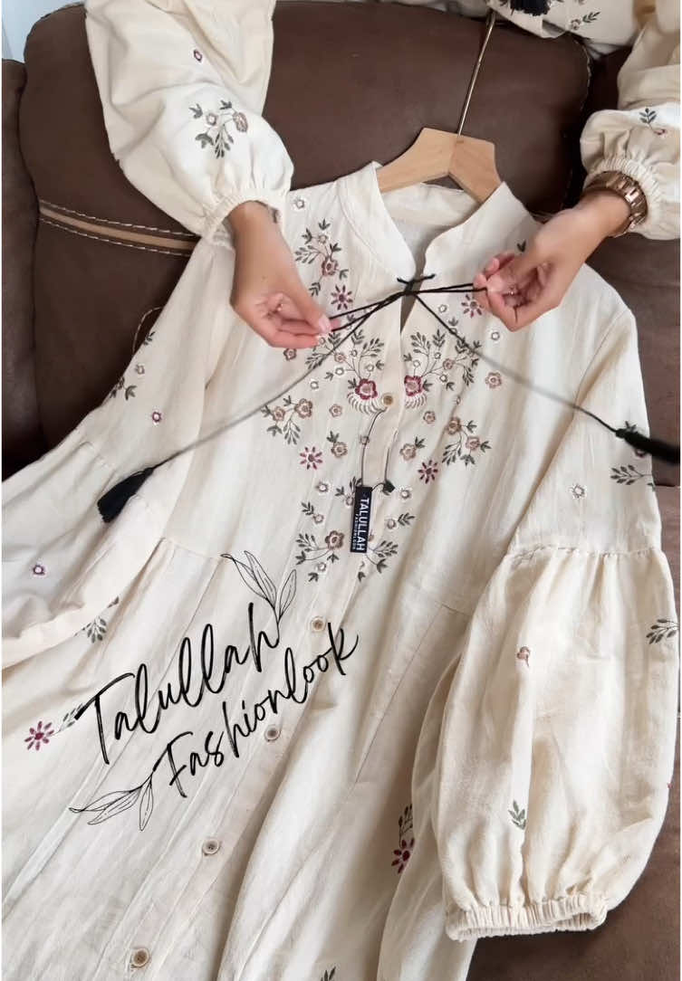 Dress katun linen tali 🌷✨