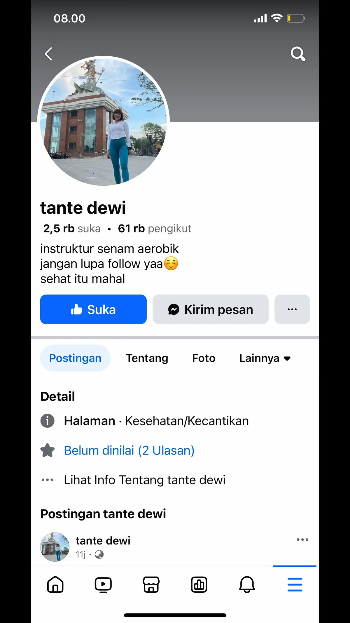 Tolong ya followers,jangan bikin akun dgn muka dan video sy,sy tunggu itikad baiknya utk menghapus akun “tante dewi” di fb 