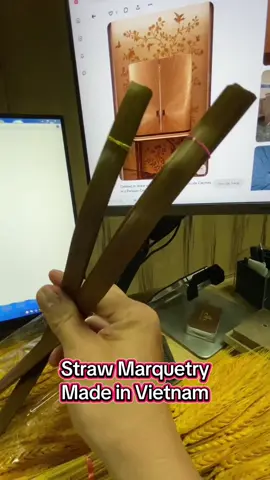 Rơm Tái Sinh Straw Marquetry Made in Vietnam #vietnam #s8 #decor #design #interiordesign #Straw #Marquetry 