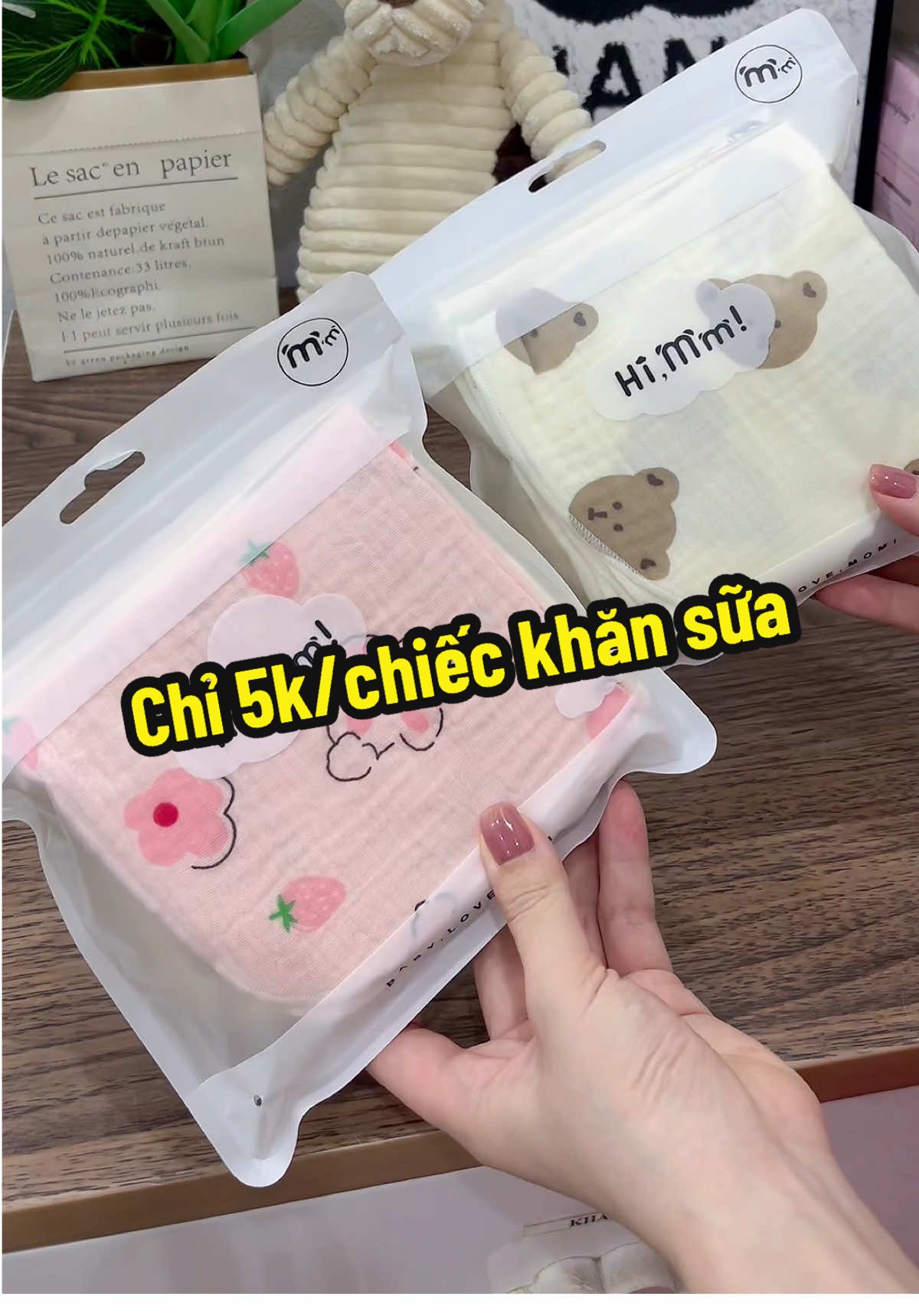 Set 10 khăn sữa cho bé chất liệu xô muslin mềm mại thấm hút tốt #xuhuong #thoitrangtreem #mebimsua #khansuachobe 