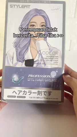 Tukar kaler lagi 😉 #hairdye #dullcyan #haircolor #fyp #xybca 