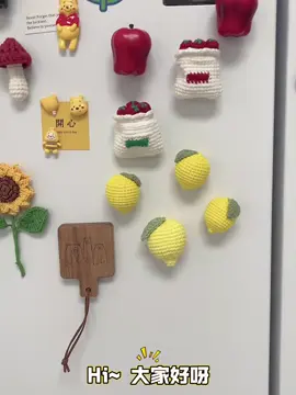 Crochet a cute lemon fridge magnet #crochet #handmade #handmadegifts #fyp #handmadewithlove #tiktok #crochettutorial #DIY #crocheting #tutorial #easycrochet 