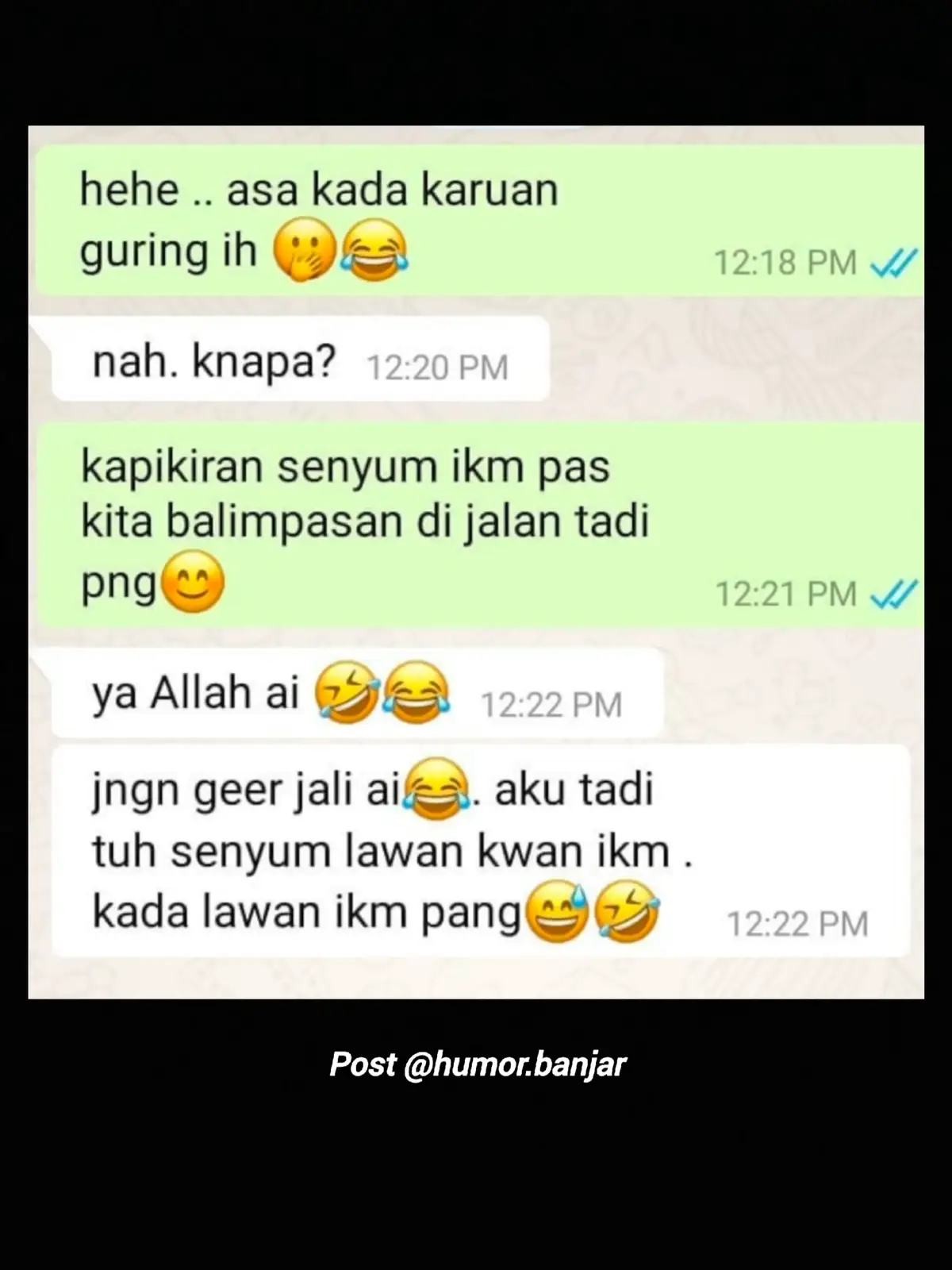 Maae lah. Dikira sorang sekalinya kawan jar 😞😁🙏 📷 ((anjayy. id))  #bahasabanjar #humorbanjar #storywa #wa #statuswa #katakatabanjar