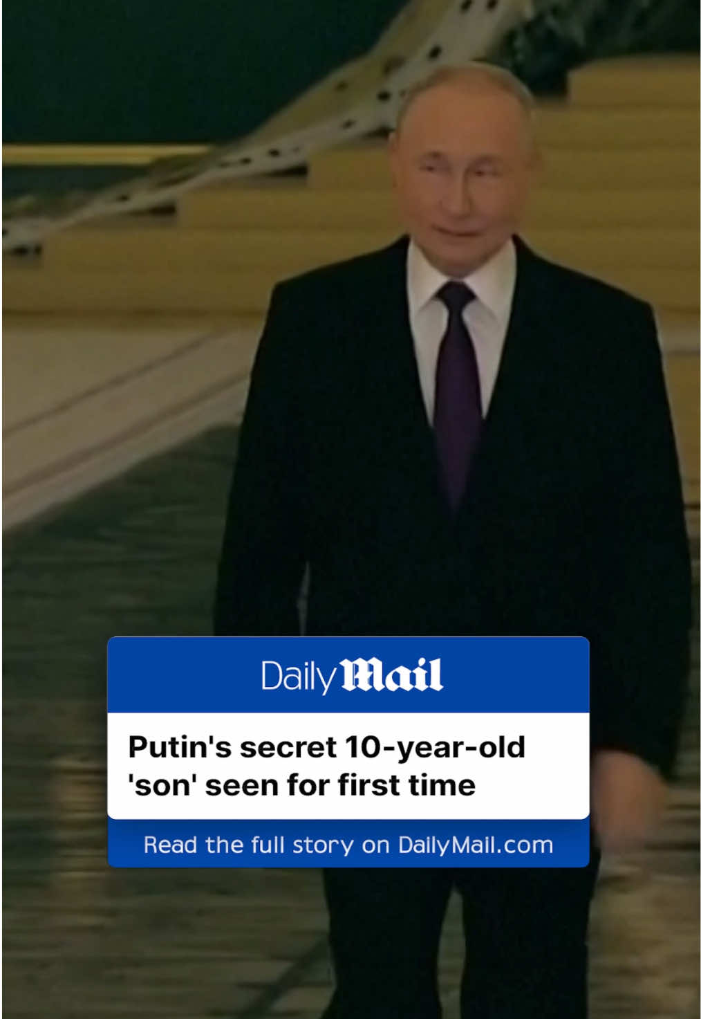 According to an anti-Kremlin website, Vladimir Putin's secret 10-year-old son has been seen for the first time. According to the website, 'the loneliest boy in Russia' is called Ivan Vladimirovich Putin, and hardly speaks to other children, only spending time with 'guards, governesses, [and] teachers.' Ivan's mother is allegedly Alina Kabaeva, gold medal olympian, and Putin's rumored lover, despite being 30 years younger than the Russian leader. Read the full story on DailyMail.com. Link in bio #putin #russia #news #secret #son #world 