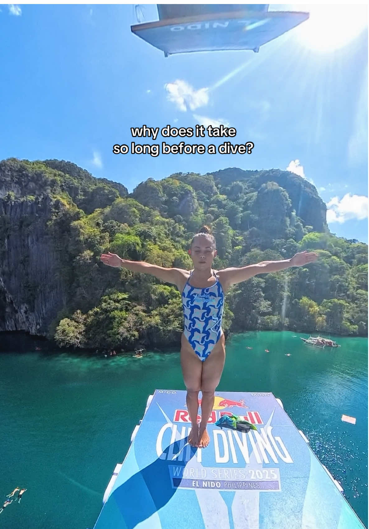 good things take time 😌  #redbullcliffdiving #cliffdiving #elnido #bts #filmtok 