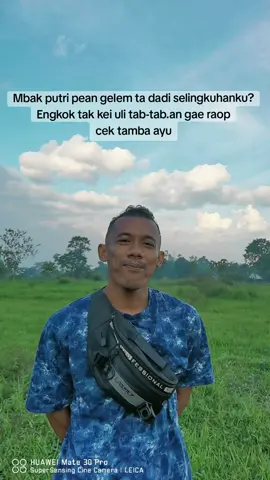 Mbak putri pean gelem ta dadi selingkuhanku? Engkok tak kei uli tab-tab.an gae raop cek tamba ayu