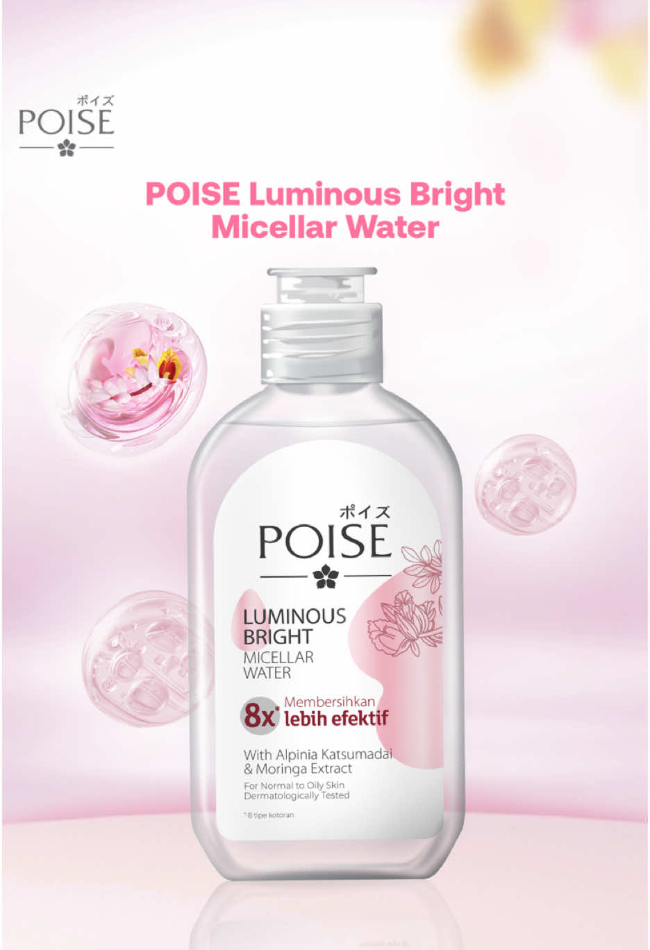 Sekarang bersihin wajah jadi super gampang dengan POISE Luminous Bright Micellar Water, lho, Girls! 💖 Teksturnya ringan, membersihkan dengan lembut tanpa bikin kulit kering atau ketarik. Sudah bisa kalian dapetin di minimarket terdekat atau langsung checkout di Wings Official Store di e-commerce. Happy shopping! 🛍️ #SkinByPOISE #LoveMyPOISESkin 