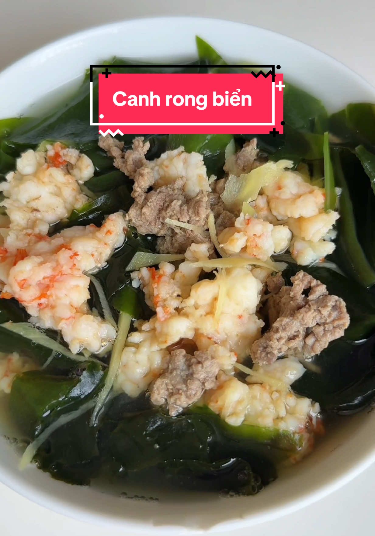 Nấu canh rong biển thì cho gừng hay tỏi các bác nhỉ, có bác nào cũng nấu giống tôi không #lacluoichamchi #xh #fyp #rongbien #nauan #food 
