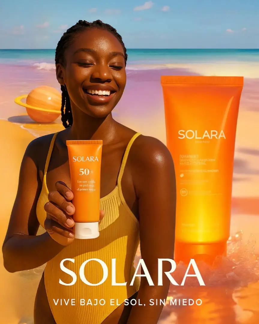 ☀️ Solara: el sol no quema, brilla contigo Protección total, piel radiante. Vive bajo el sol, sin miedo 🌊🧴✨ Genera sin límites con Purple Studios ✨ #SolaraBrilla #ProtegeTuBrillo #ViveBajoElSolSinMiedos #AmorAlSol #SolSinMiedo #solara #PurpleView #PurpleStudios #GeneraSinLímites #AIVisuals #NarrativaIA #AIArt #ArteIA #IAyCreatividad #VisualStorytelling #CreativityWithAI #AICommunity #IAcreativa #AIGenerated #fyp #paratiii