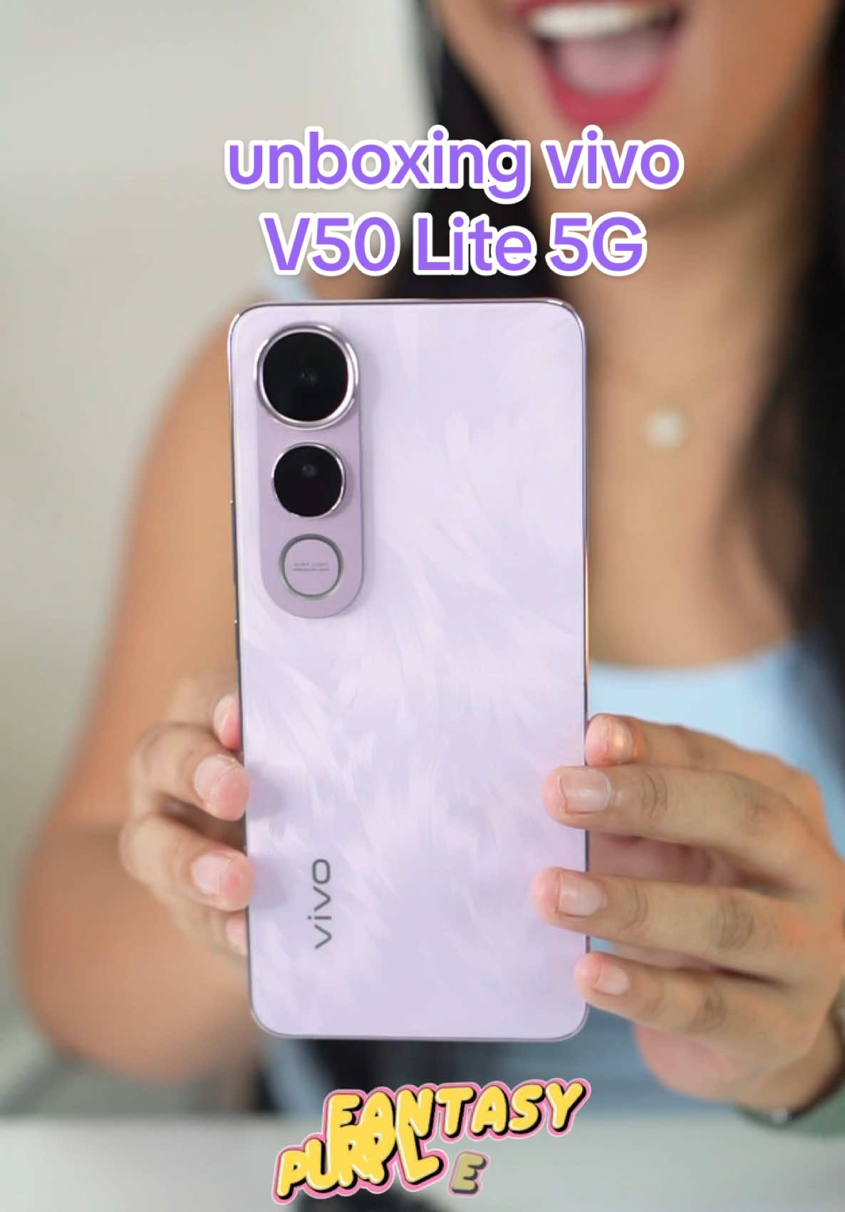 Unboxing vivo V50 Lite 5G  Fantasy Purple color 💜💜💜   Full review will be posted soon.  #techreviewph #vivo #vivov50lite5g #vivov50lite  #vivov50litefantasypurple #purplephone 