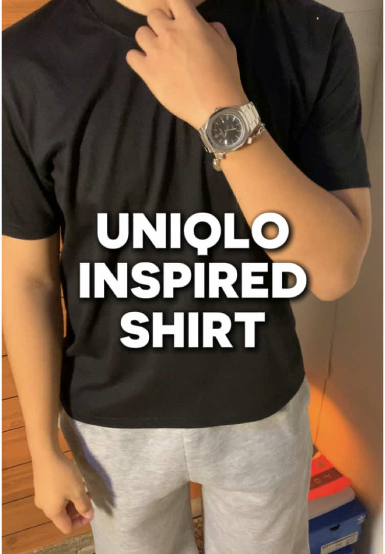 best black plain shirt from tiktok shop!!🙏 #blackshirt #plainshirt #uniqloinspiredshirt #plainblackshirt #abtapparel #blackshirtoutfit 