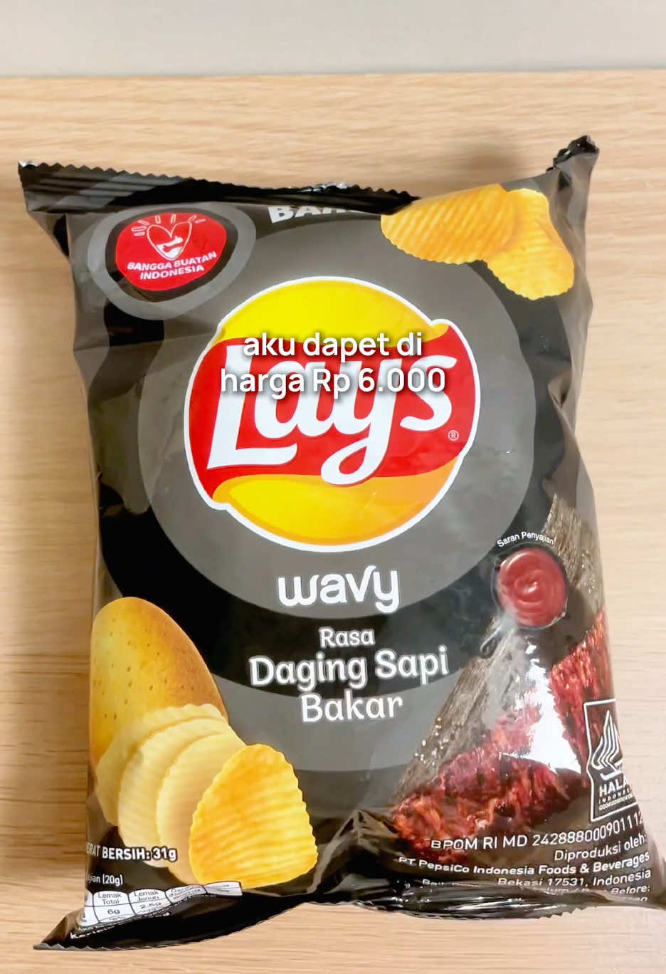 Lay’s Wavy rasa Daging Sapi Bakar - Lay’s Indonesia  #laysindonesia #lays #layspotatochips #keripikkentang #potatochips #snack #snackreview #foodreview #foryou 