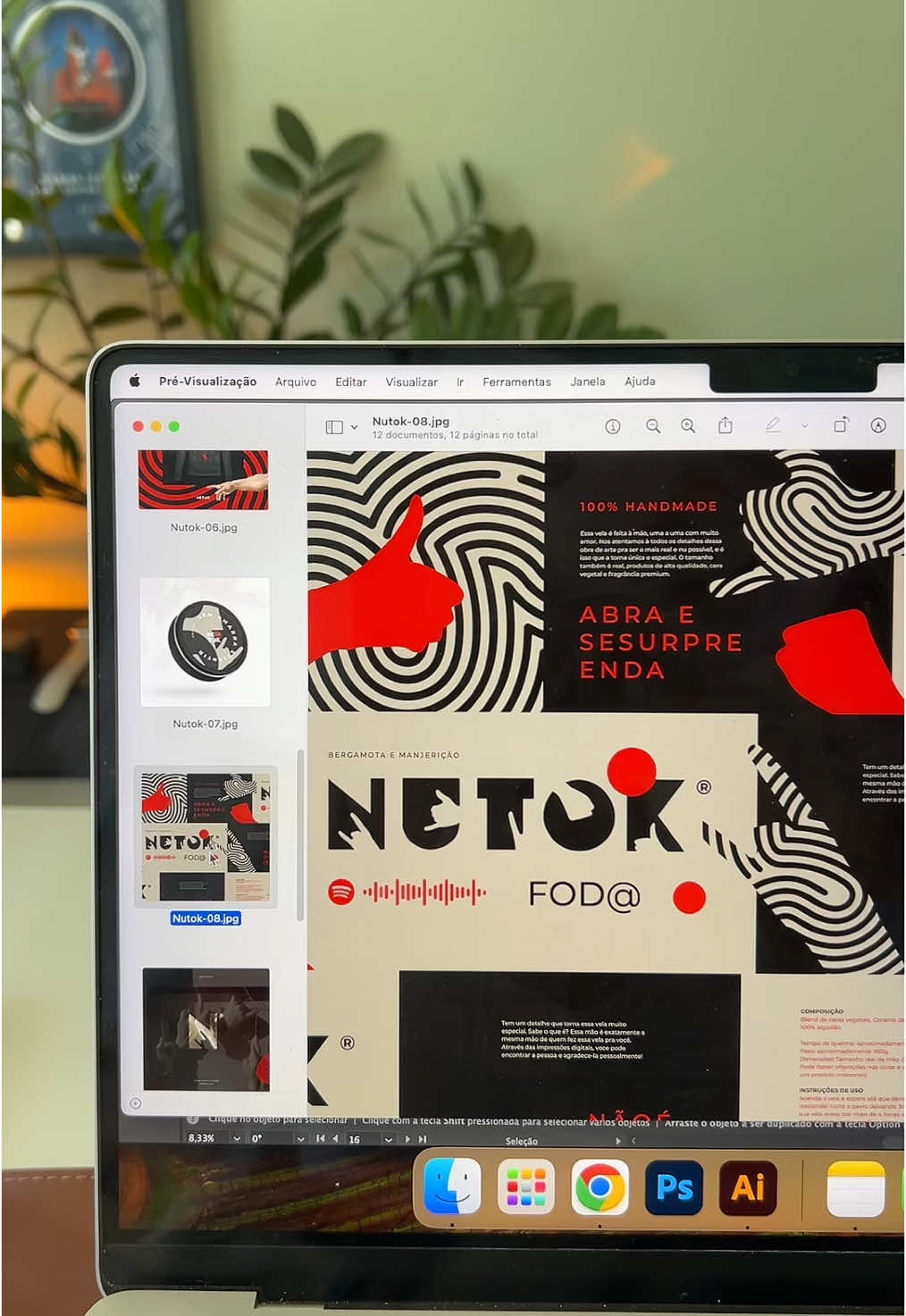 Olha só o resultado dessa Identidade Visual 😱🕯️  #identidadevisual #designergrafico #branding #idvisual #design #logodesign #velaaromatica 