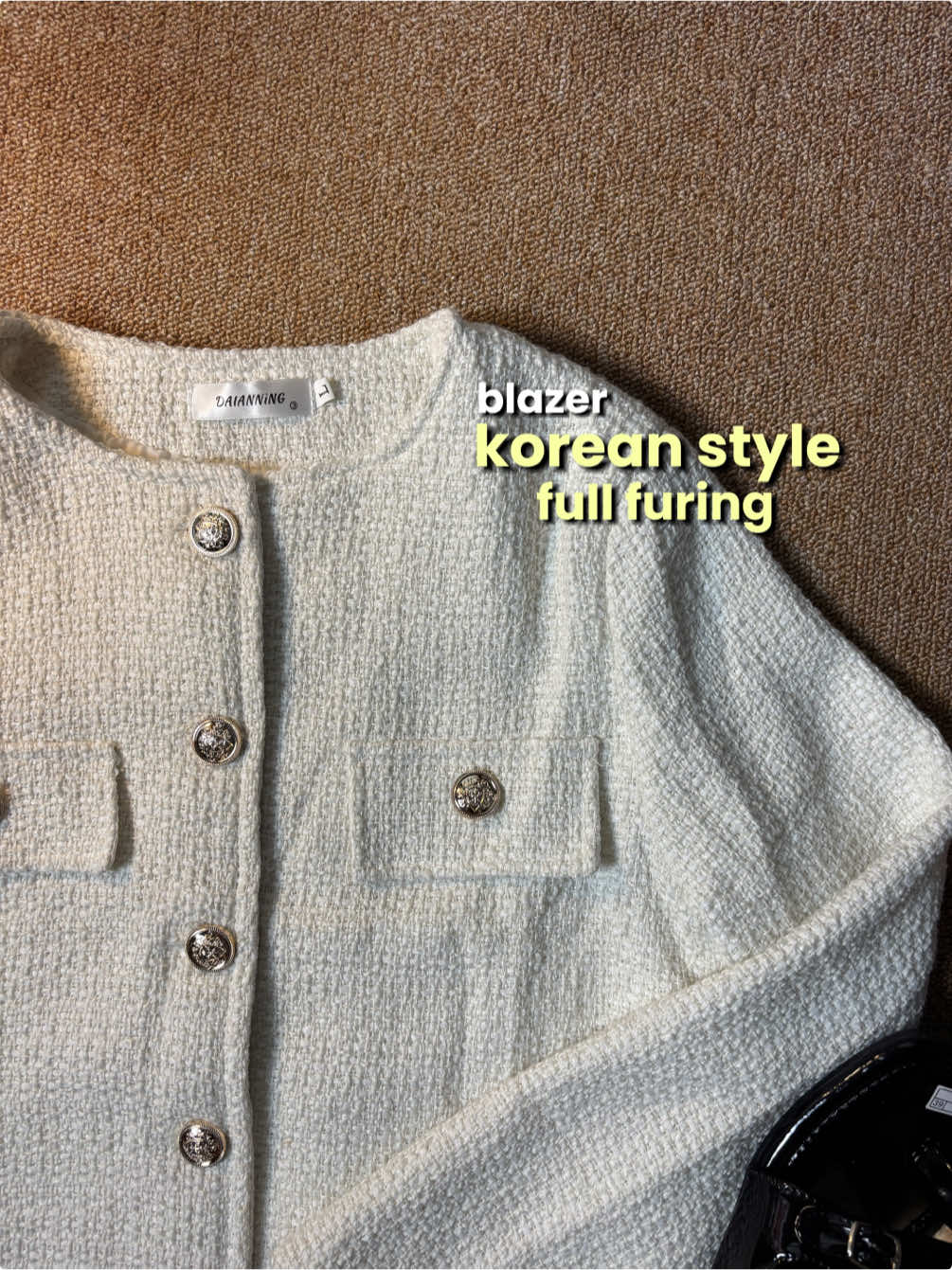Membalas @Hi,caa blazer korean style full furing sampai lengan #blazerwanita #blazerkorea #blazerkoreanstyle #blazerfullfuring #blazerberfuring #blazerfuringadem #blazerputih 