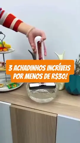 Você não vai acreditar que esses 3 achadinhos custam menos de R$30! Qual o seu favorito? Me conta nos comentários! #achadinhos  #menosde30  #TikTokBrasil  #DicasUteis  #produtosbaratos  #ficaadica  #CasaOrganizada  #dicaboaédicacompartilhada  #shopeeachados  #achadinhostiktok 