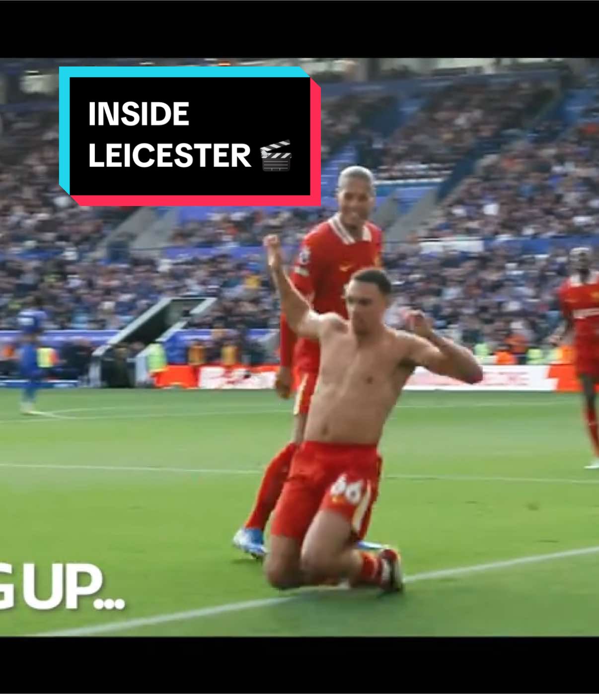 The best view from the King Power Stadium as Trent's winner secures all three points 🤩🔴 #LiverpoolFC #LFC #PremierLeague