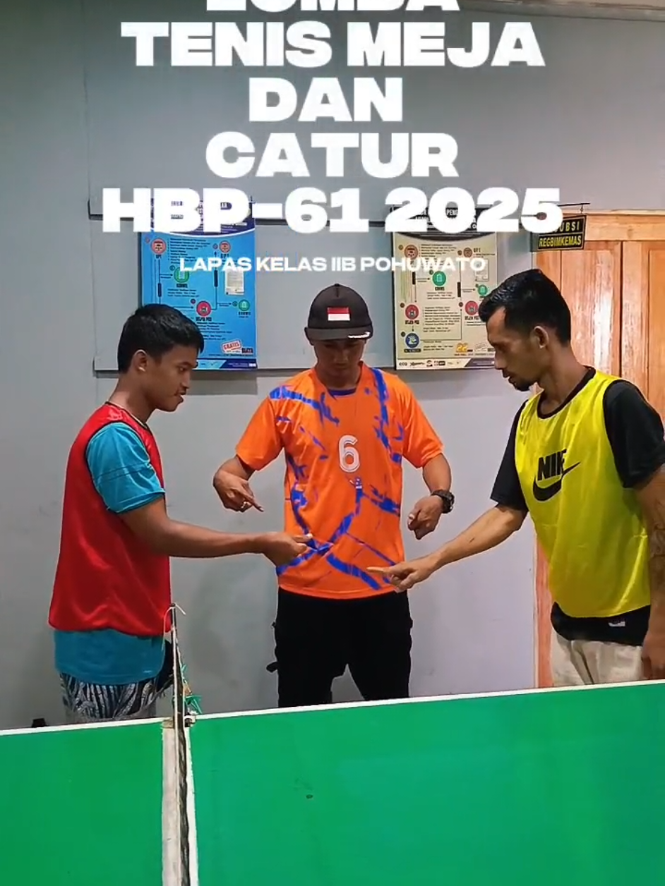 LOMBA TENIS MEJA DAN CATUR HBP KE-61 LAPAS KELAS IIB POHUWATO  @ditjenpemasyarakatan #Kemenimipas #Ditjenpas #Pemasyarakatan #HBP61 #HariBhaktiPemasyarakatan61 #Pemasyarakatanpastibermanfaatuntukmasyarakat