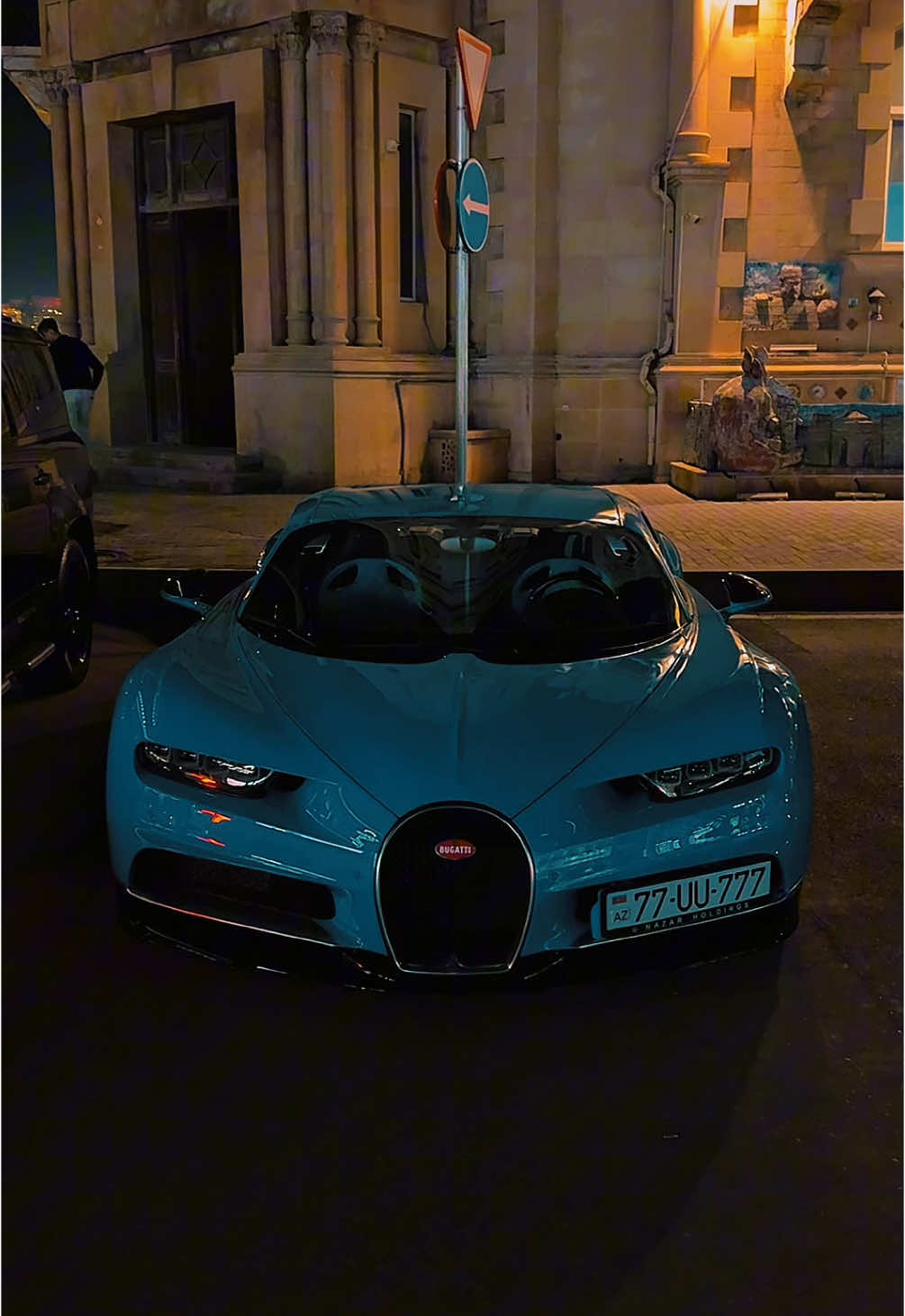 Bugatti Chiron 🧏🏻‍♂️ Throughout 2024, the Bugatti Chiron was spotted on Baku’s streets, showcasing its distinctive design and engineering prowess. Notably, a light blue Chiron with the license plate “77 UU 777” garnered attention, reflecting the city’s growing community of supercar aficionados. Operated by Nazar Holdings, this state-of-the-art facility offers an immersive experience into the brand’s legacy and innovation.  ~1500 horsepower  ~420 km/h speed #bugatti #bugattichiron #bugattichironsport #cars #carsoftiktok #carspotting #foryou #foryoupage #fyp  