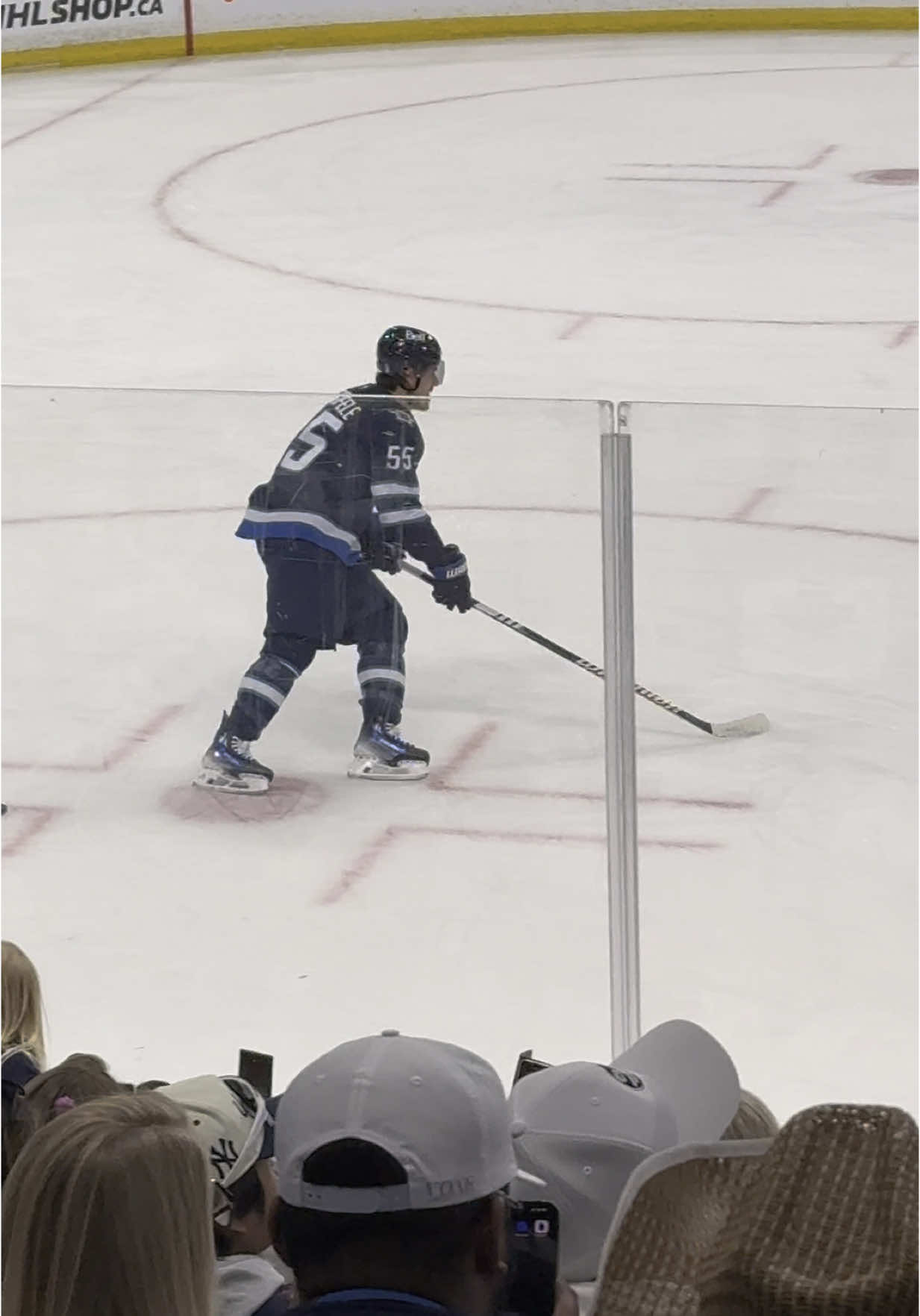 Hofer vs. Scheif. Who will be last off the ice? @Winnipeg Jets @NHL  #StanleyCup #playoffhockey #fyp #winnipegjets #gojetsgo 